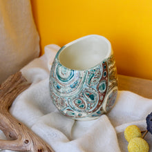 Load image into Gallery viewer, Blue green Pod Vase