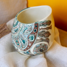 Load image into Gallery viewer, Blue green Pod Vase