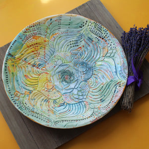 Large Blooming Platter