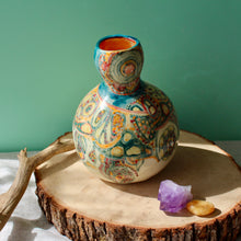 Load image into Gallery viewer, Vibrant Gourd Vase
